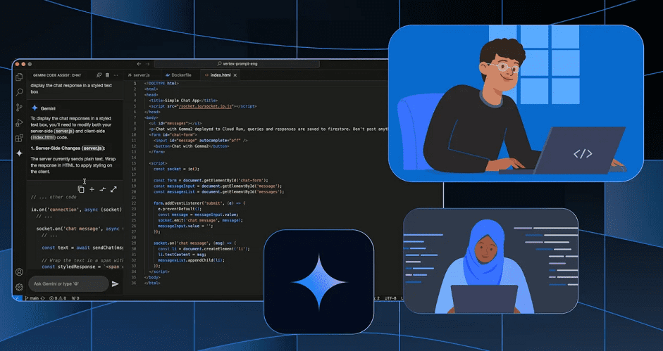 دستیار برنامهنویسی گوگل با نام Gemini Code Assist
