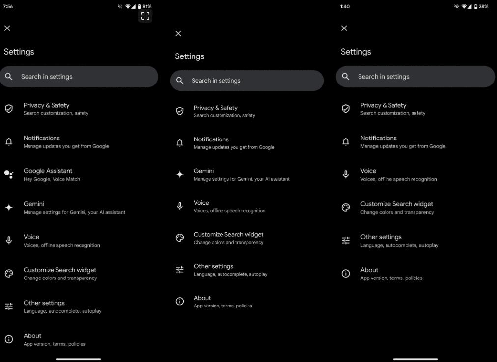 نسخه موبایلی Google Assistant