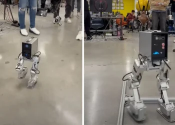 ربات چینی Mini π به کمک هوش مصنوعی از موانع عبور می کند