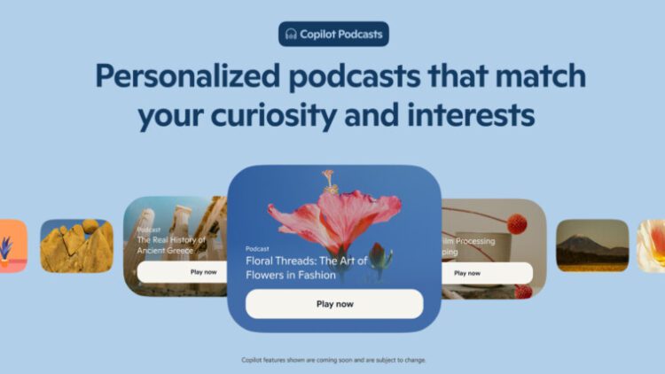 مایکروسافت با معرفی Copilot Podcasts با Google NotebookLM رقابت می‌کند
