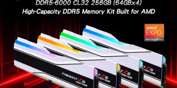 نخستین کیت حافظه ۲۵۶ گیگابایتی با سرعت DDR5-6000 توسط G.Skill معرفی شد