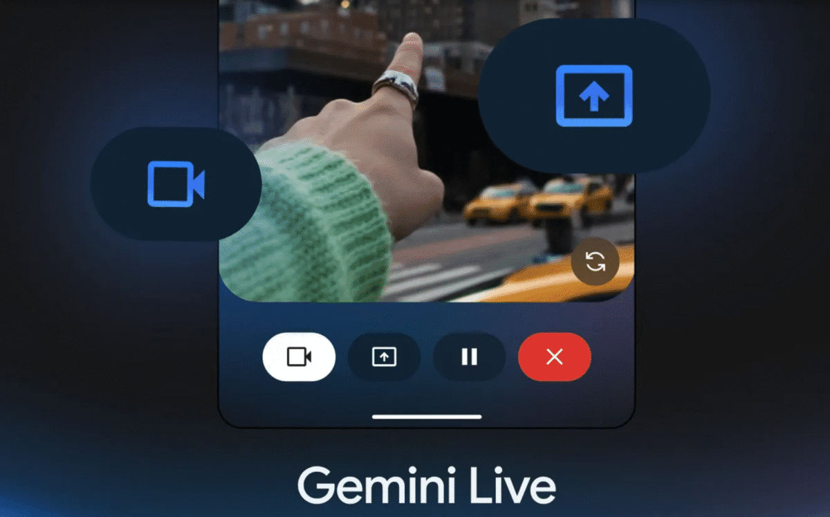 ویژگی اشتراکگذاری صفحه "Gemini Live" به صورت رایگان برای کاربران اندروید فعال شد