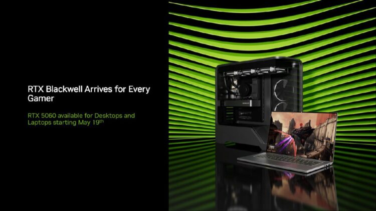 انویدیا کارت گرافیک GeForce RTX 5060 با ۸ گیگابایت حافظه معرفی کرد