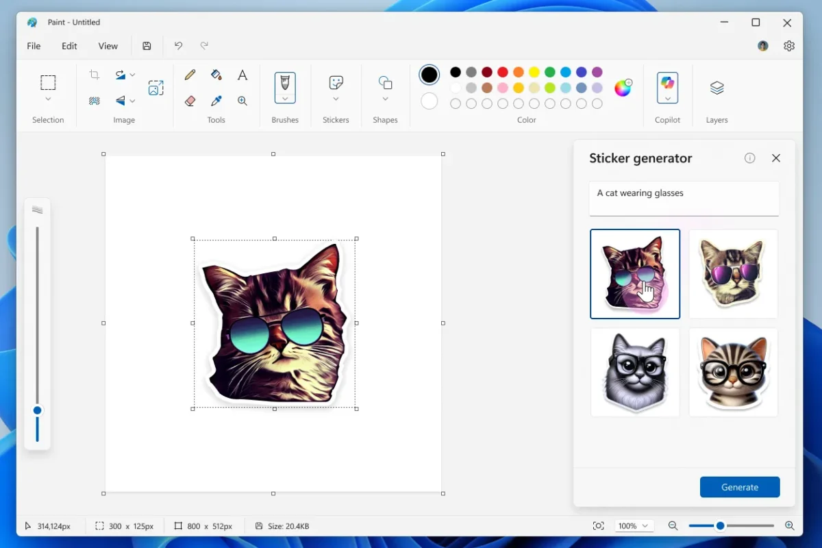 قابلیتهای تازهای برای برنامه Paint