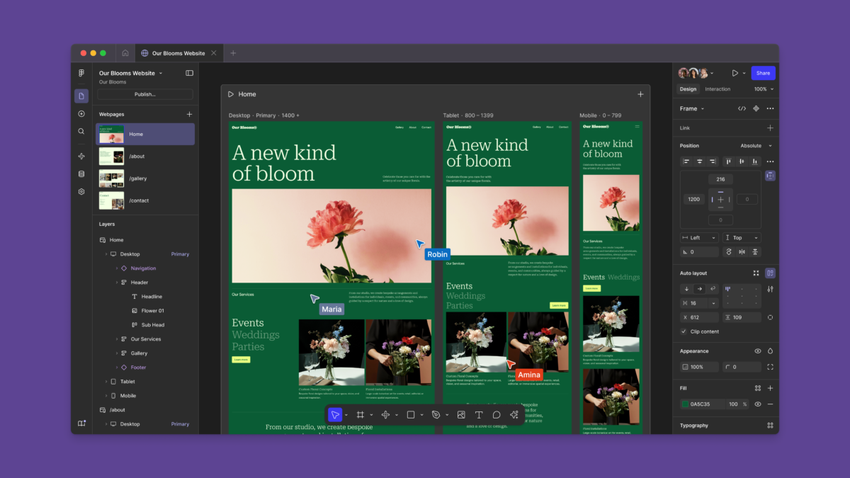 Figma Sites: ساخت وب‌سایت در فیگما