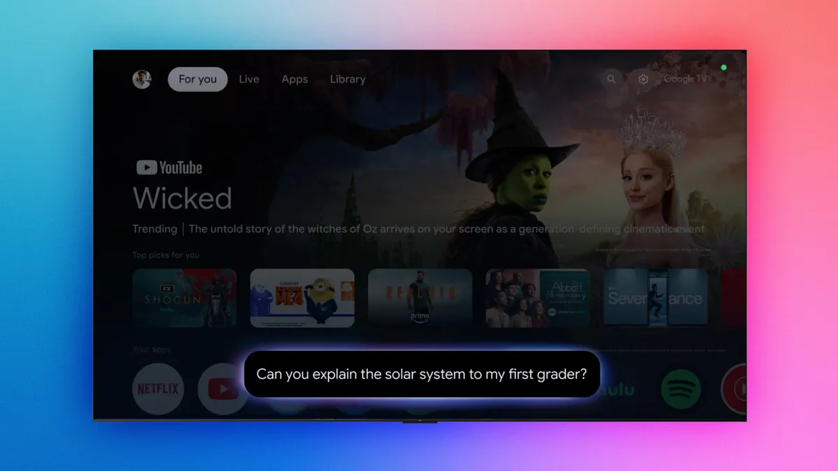 Gemini در Google TV