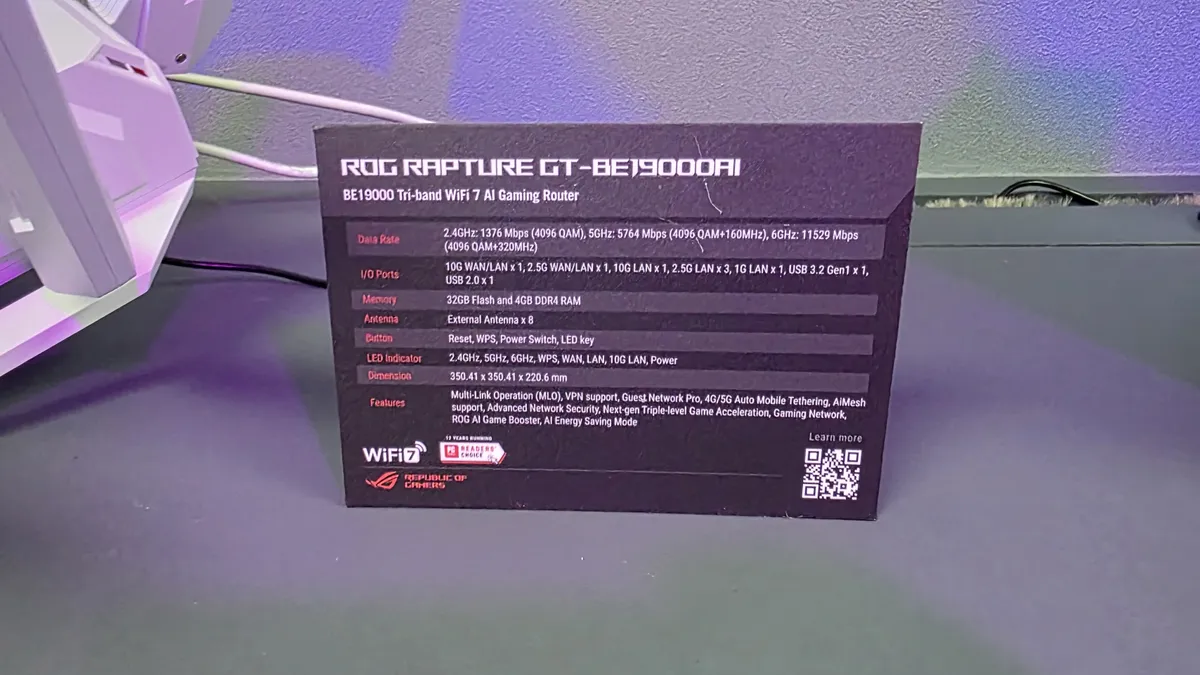 روتر ROG Strix GS-BE18000 ایسوس