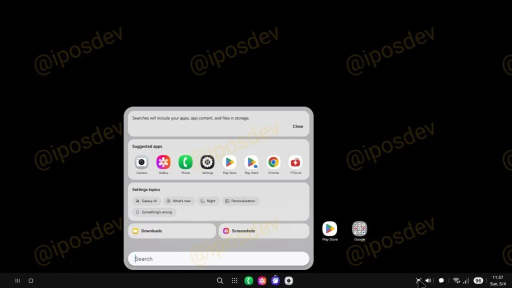 DeX جدید سامسونگ به حالت دسکتاپ اندروید ۱۶ شبیه است