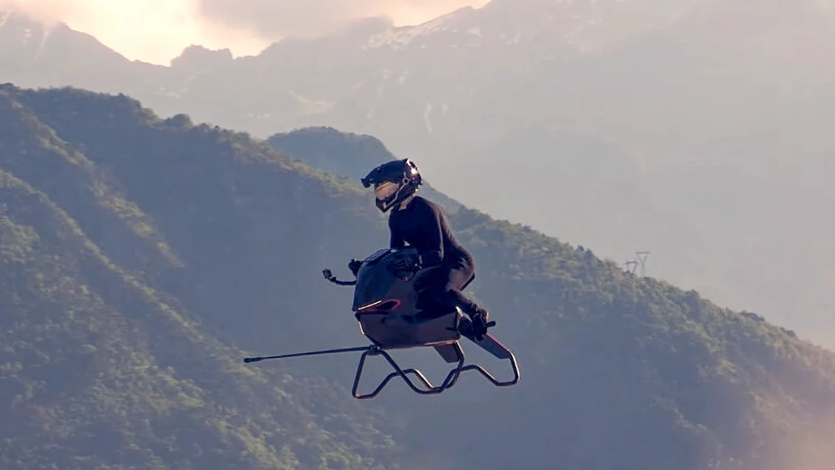 رونمایی از موتور پرنده Airbike با طراحی الهامگرفته از جنگ ستارگان