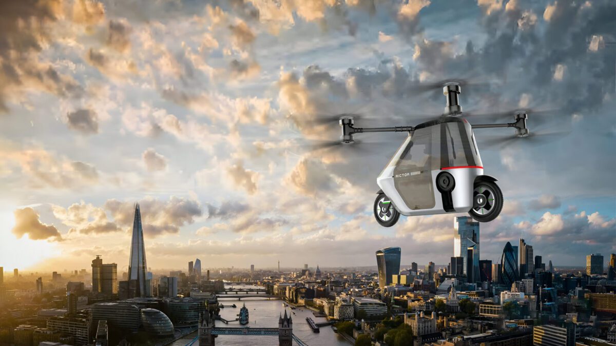 رونمایی از موتورسیکلت پرنده Skyrider X6 با سرعت ۷۲ کیلومتر