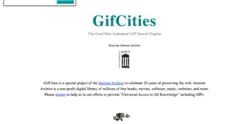 آرشیو اینترنتی موتور جست‌وجوی GIF مربوط به GeoCities را به‌روزرسانی کرد