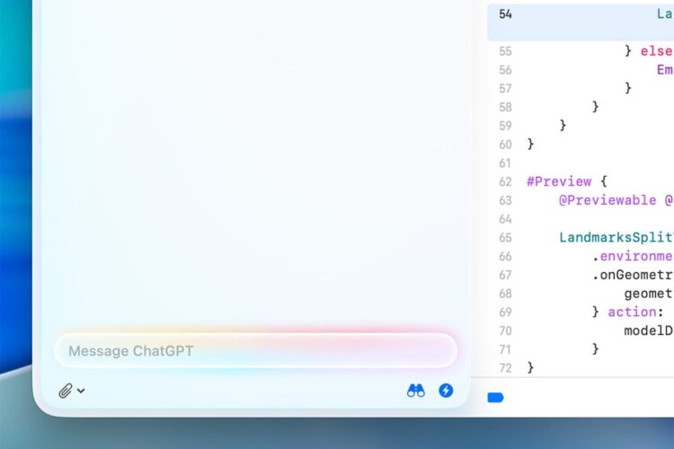 اپل ChatGPT و مدل‌های هوش مصنوعی دیگر را به Xcode 26 آورد