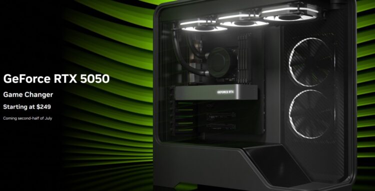 انویدیا کارت گرافیک GeForce RTX 5050 دسکتاپ را معرفی کرد؛ آغاز قیمت از ۲۴۹ دلار و عرضه در اواسط جولای