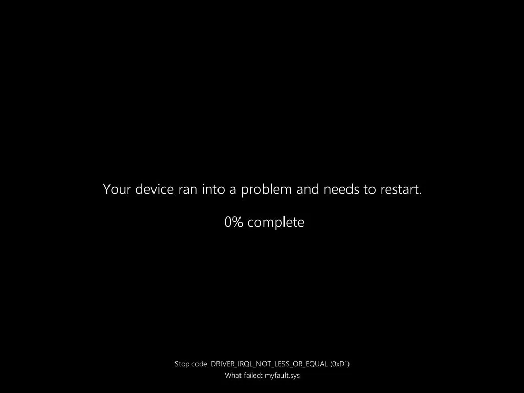 Black Screen of Death