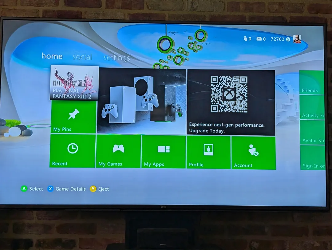 بهروزرسانی داشبورد Xbox 360