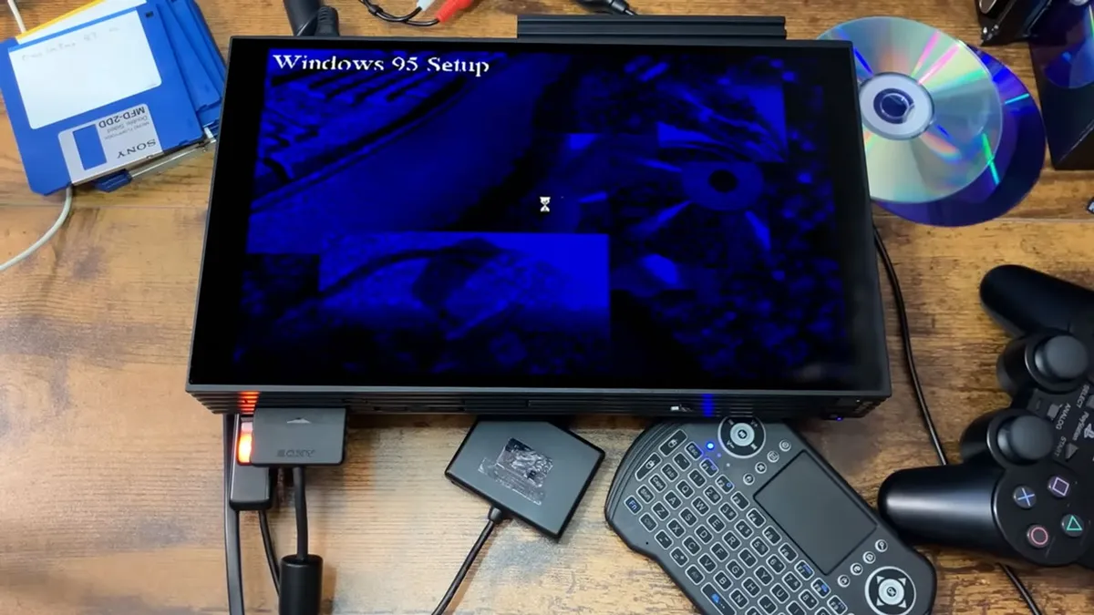 ویندوز ۹۵ روی PlayStation 2