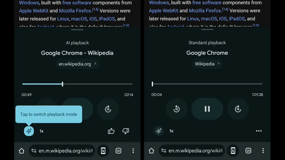 قابلیت Audio Overviews