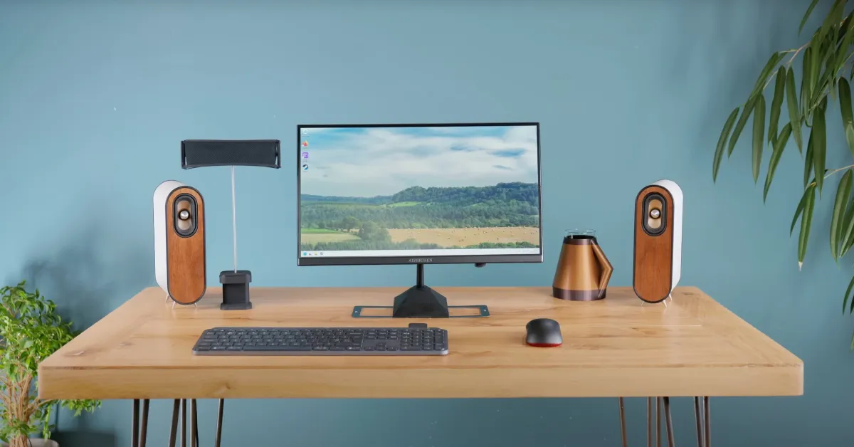 میز Wire-Free Power Minimalist Desk