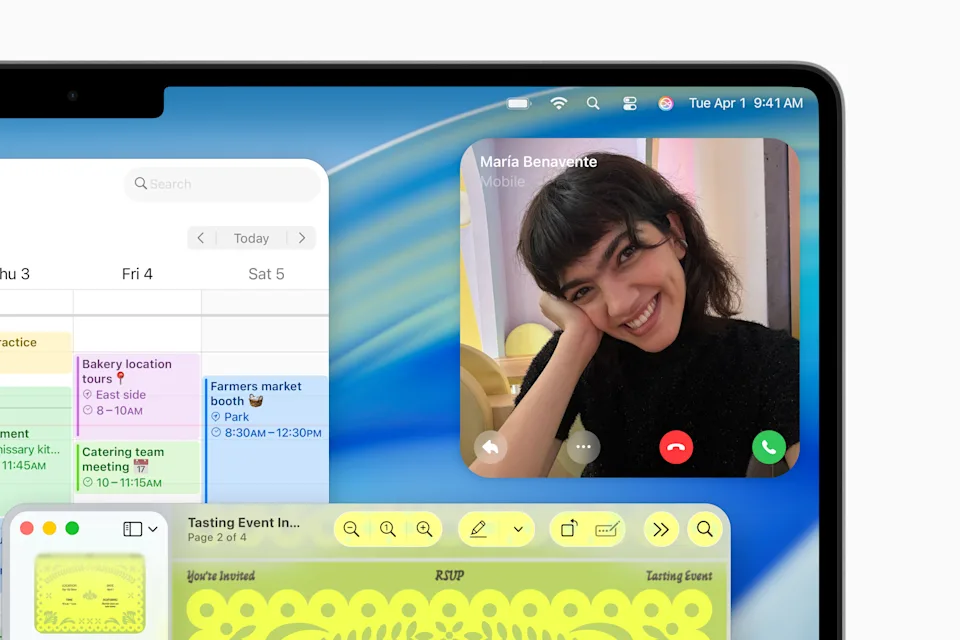 برنامه Phone در macOS 26