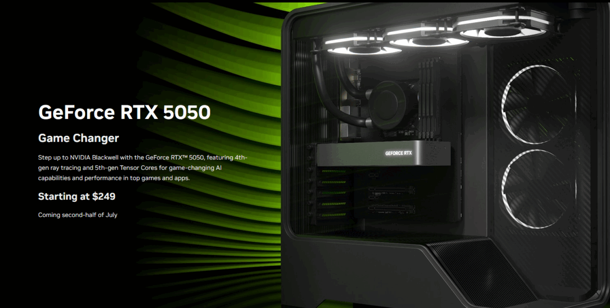 کارت گرافیک GeForce RTX 5050