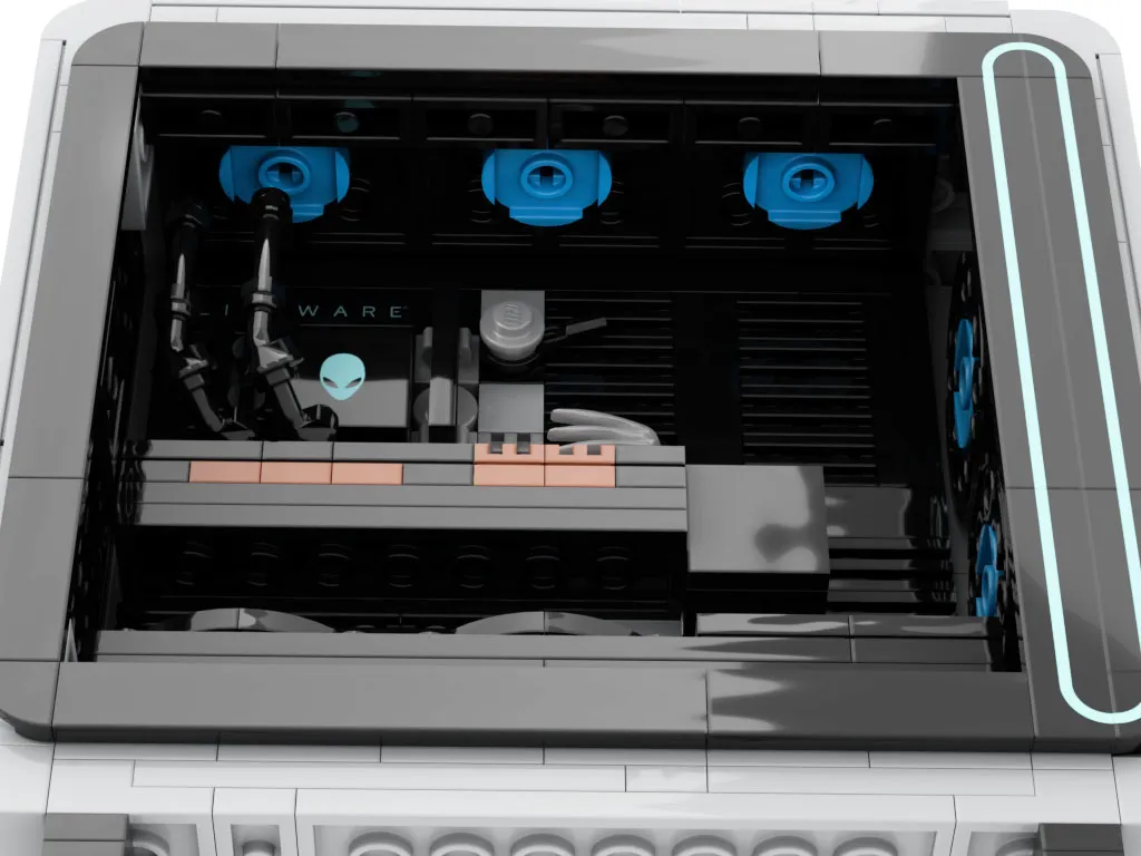 کیت ساخت مدل لگویی از کیس دسکتاپ Area-51 Alienware