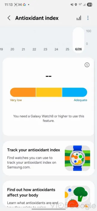 بهروزرسانی بتا برای اپلیکیشن Samsung Health