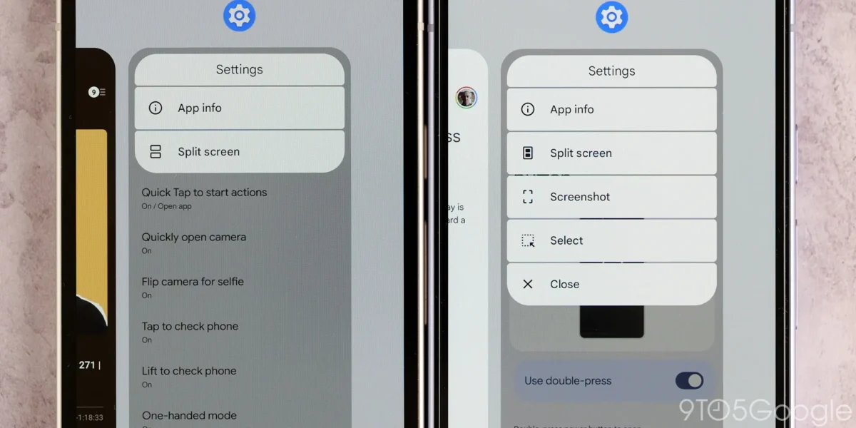 آیکون جدید برای قابلیت Split screen
