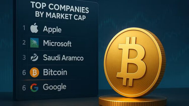 بیت‌کوین با عبور از گوگل به ششمین دارایی باارزش جهان تبدیل شد