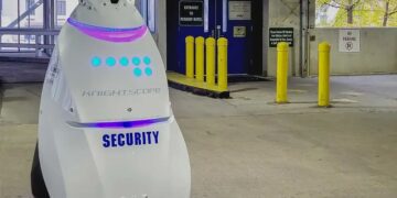 استقرار ربات پلیس Dubbot در شهر دوبلین آمریکا برای تامین امنیت شهری