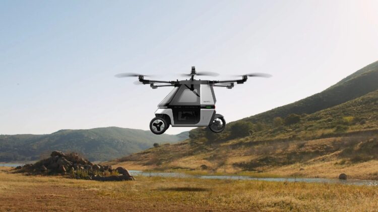 موتورسیکلت پرنده Skyrider X6 با سرعت ۷۲ کیلومتر معرفی شد