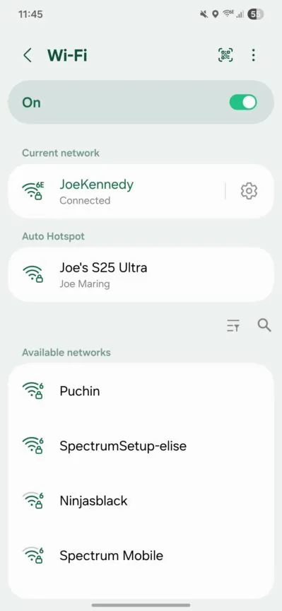 قابلیتهای کلیدی منوی مخفی Wi-Fi سامسونگ