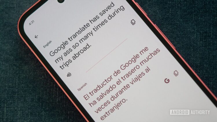 بازطراحی رابط مکالمه Google Translate