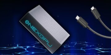 وان‌نت‌بوک نخستین کارت گرافیک اکسترنال جهان با پورت Thunderbolt 5 و پردازنده RX 7600M XT را معرفی می‌کند