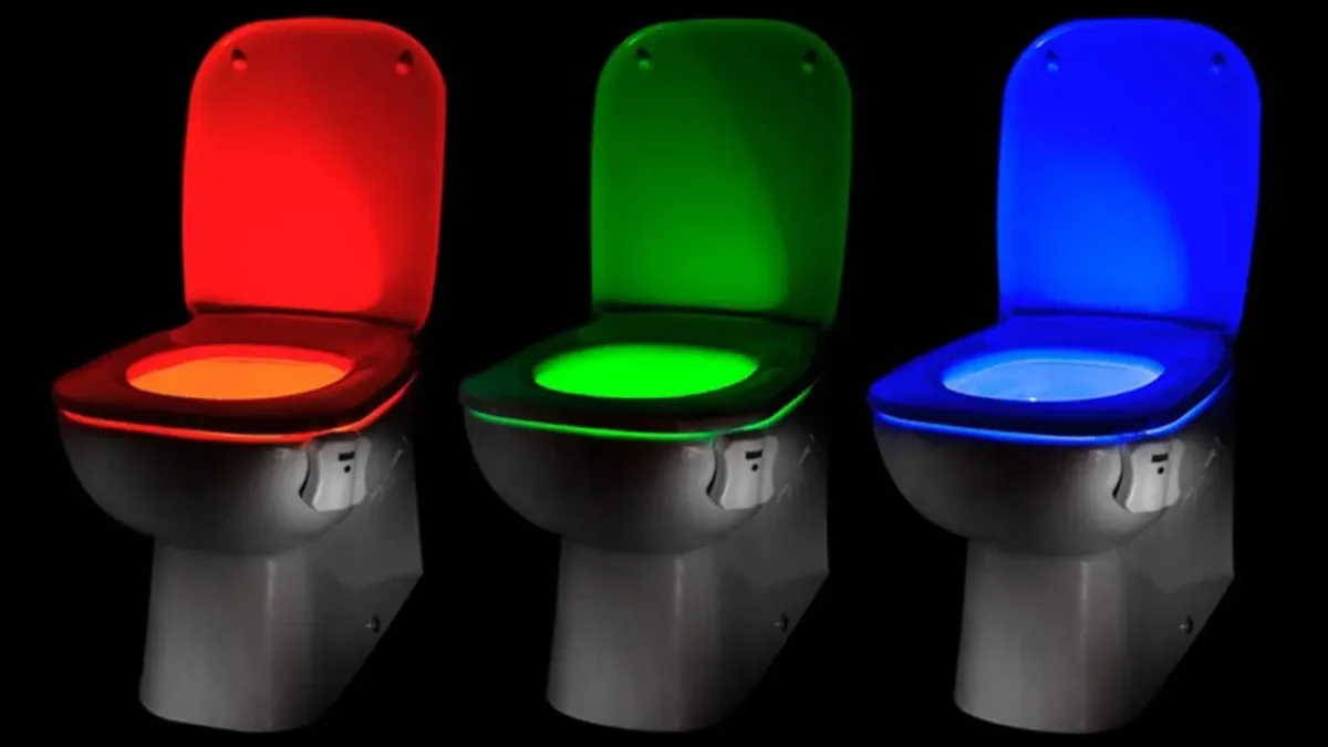 Toilet Night Lights؛ چراغ خوابت در کاسه توالت!