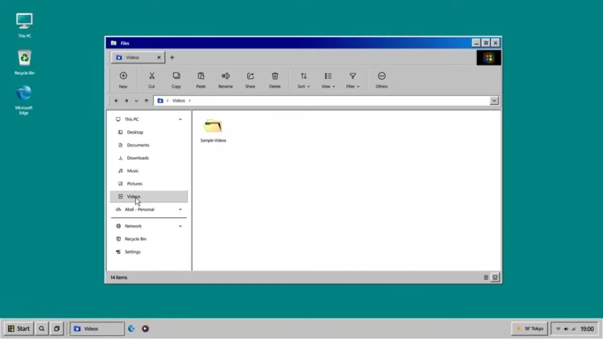 مفهوم Windows Classic Remastered (CR)