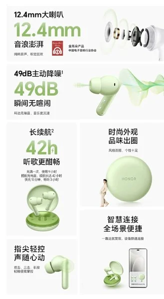 مشخصات Earbuds A Pro آنر