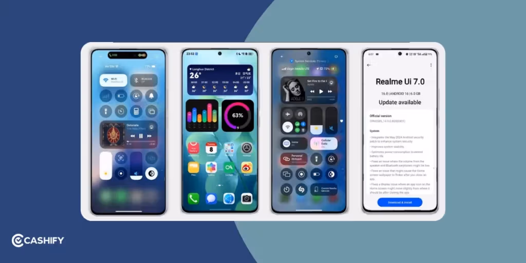 گوشیهای واجد شرایط برای دریافت Realme UI 7 و Android 16