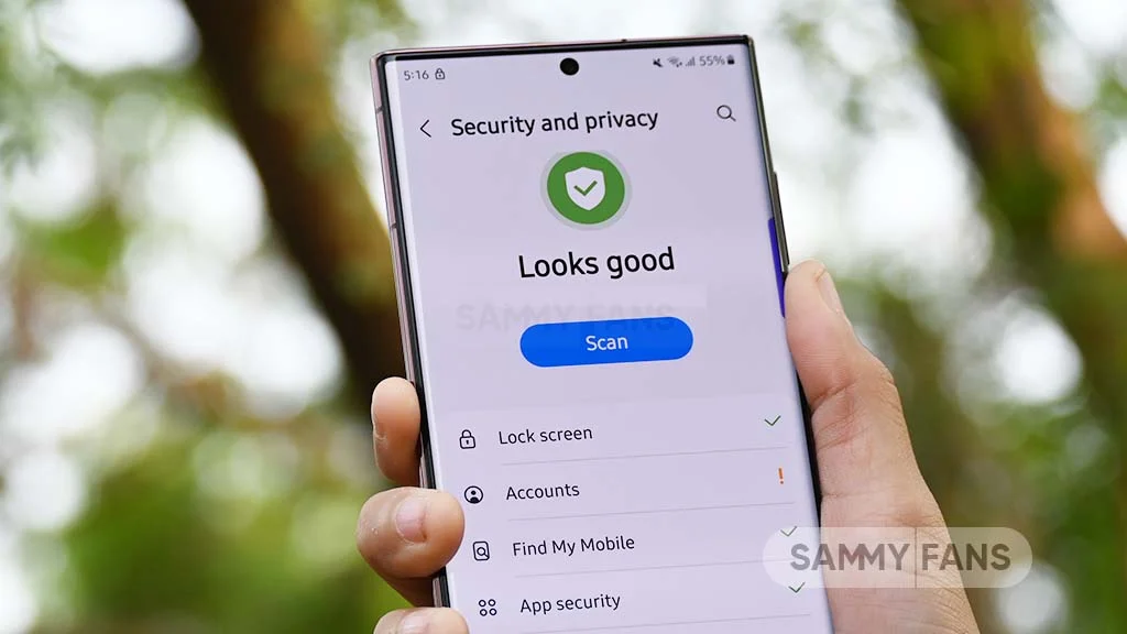 مرکز هشدار امنیتی و حریم خصوصی One UI 8