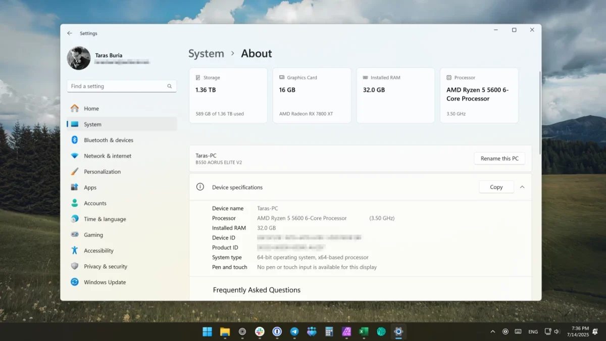 بهبودهای اپلیکیشن Settings
