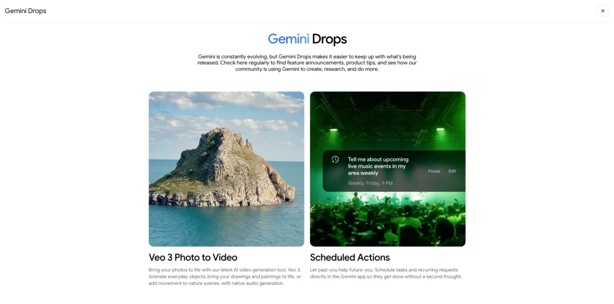 گوگل در ادامه توسعه اکوسیستم هوش مصنوعی خود "Gemini Drops" را معرفی کرد