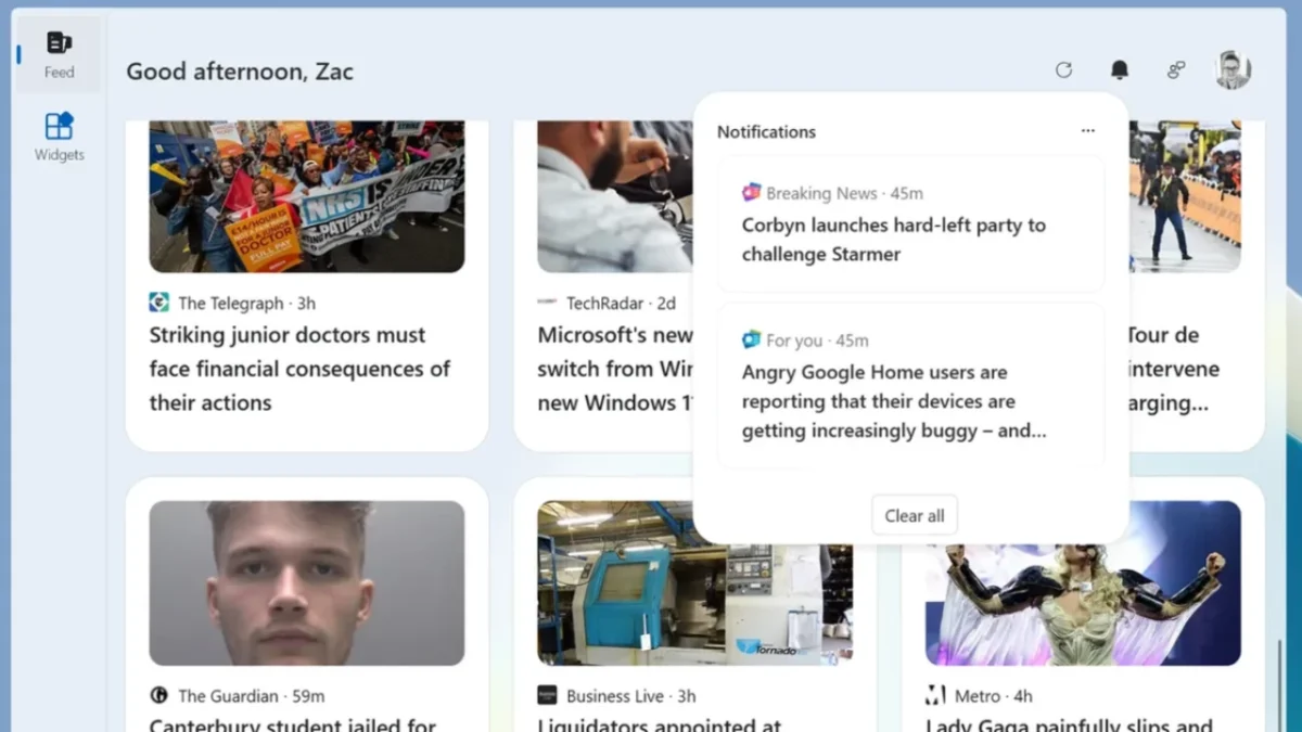 فید هوشمند Copilot Discover جایگزین بخش اخبار MSN در ویندوز ۱۱ می شود