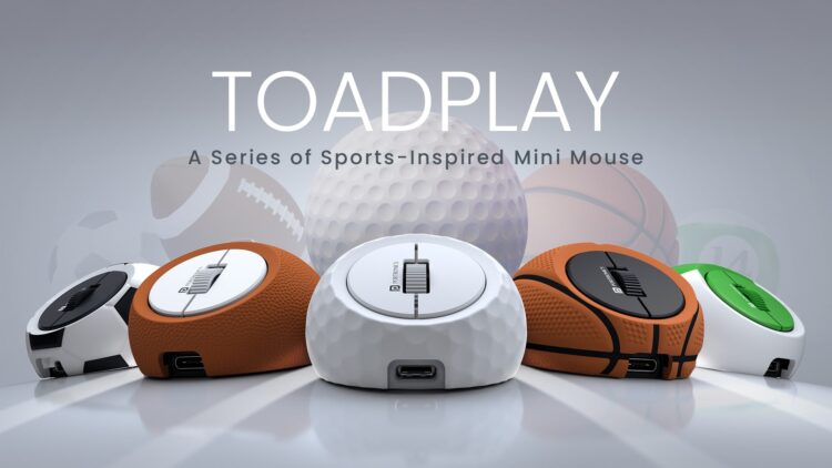 ماوس‌ ToadPlay Mini با الهام‌ از تجهیزات ورزشی طراحی شده‌ است