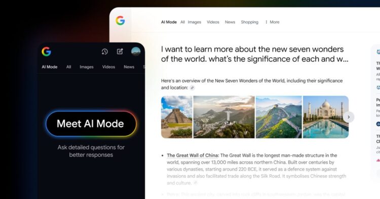 AI Mode گوگل با قابلیت عامل‌محور