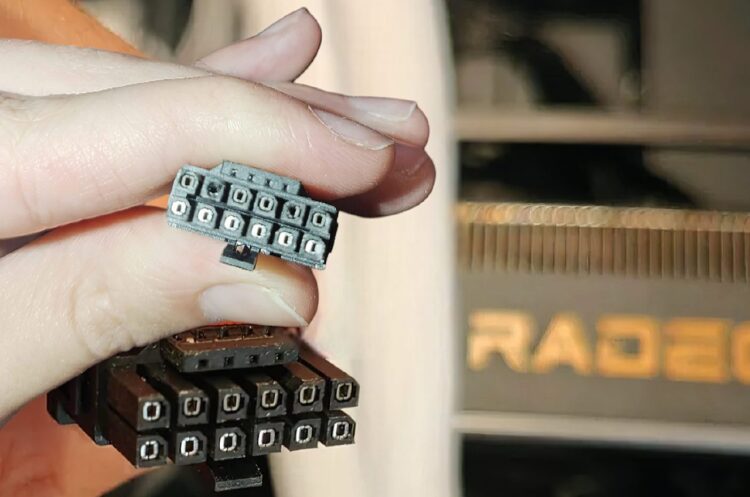 ذوب‌شدن کانکتور ۱۶ پین Radeon RX 9070 XT
