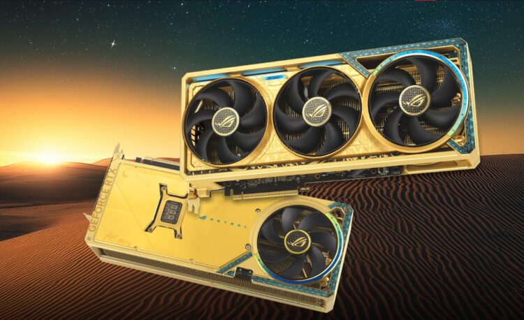 ایسوس کارت گرافیک ROG RTX 5080 با روکش طرح طلا را با قیمتی نزدیک به RTX 5090 عرضه کرد