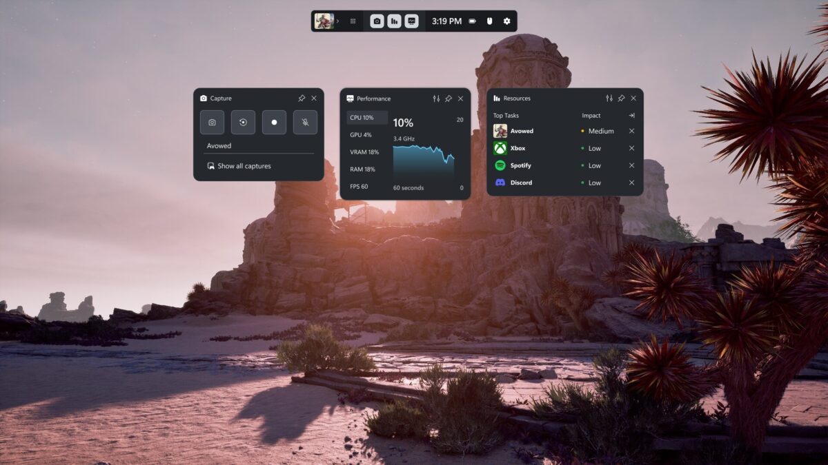 اپلیکیشن Xbox Game Bar