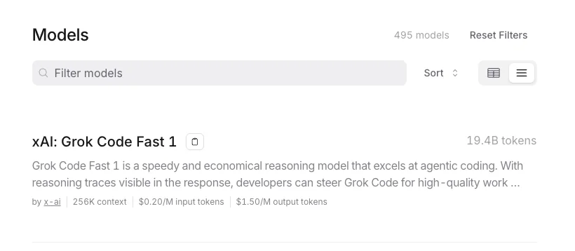 مدل برنامهنویسی Grok Code Fast 1