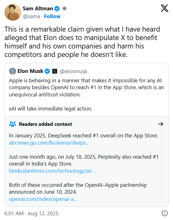 سام آلتمن، مدیرعامل OpenAI، واکنش نشان داد
