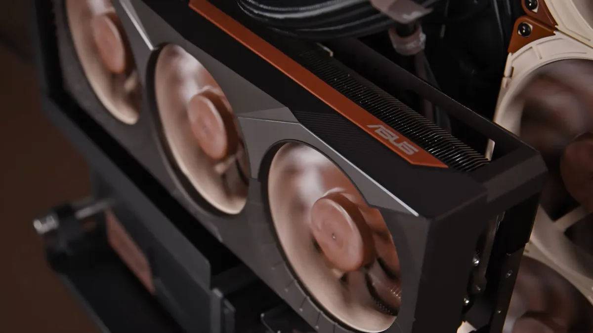 کارت گرافیک RTX 5080 ایسوس با همکاری Noctua