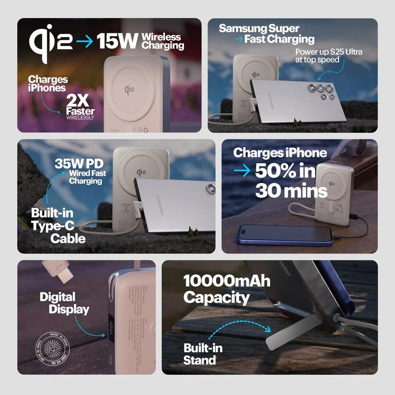 ویژگی های پاوربانک Stuffcool Odin Qi2